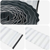 vidaxl Lawn Edging 5 m x 10 cm Galvanised Steel Silver