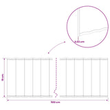 vidaxl Lawn Edging 5 m x 10 cm Galvanised Steel Silver