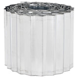 vidaxl Gazonrand 5 m x 10 cm Gegalvaniseerd staal zilver