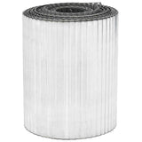 vidaxl Gazonrand 5 m x 10 cm Gegalvaniseerd staal zilver