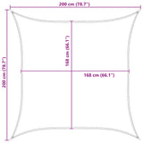 vidaXL Zonnescherm vierkant 2,5x2,5 m oxford stof antracietkleurig