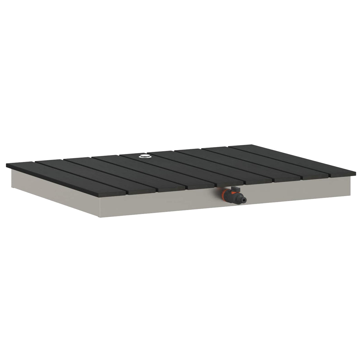vidaXL Tuin Vloershower WPC en roestvrij staal 201 Bruin