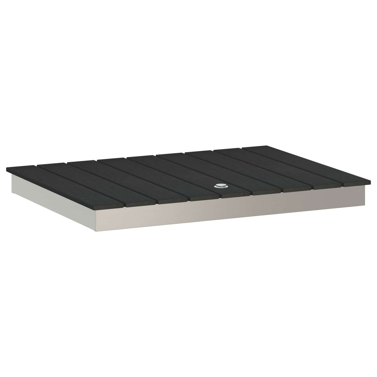 vidaXL Tuin Vloershower WPC en roestvrij staal 201 Bruin