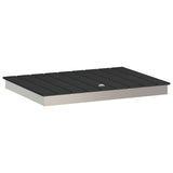 vidaXL Tuin Vloershower WPC en roestvrij staal 201 Bruin