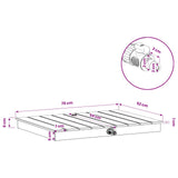 vidaXL Tuin Vloershower WPC en roestvrij staal 201 Bruin