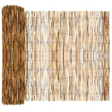vidaXL Tuinhek Gecarboniseerd 500 x 100 cm Riet