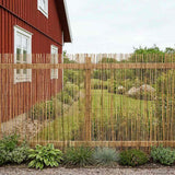 vidaXL Tuinhek Gecarboniseerd 500 x 100 cm Riet