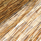 vidaXL Tuinhek Gecarboniseerd 500 x 100 cm Riet