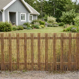 vidaXL Tuinhek Gecarboniseerd 500 x 100 cm Riet
