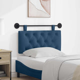 vidaXL Tête de lit suspendue Jean bleu 90 x 55 x 7 cm Tissu