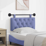 vidaXL Tête de lit suspendue Jean bleu 90 x 55 x 7 cm Tissu