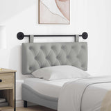 vidaXL Tête de lit suspendue Jean bleu 90 x 55 x 7 cm Tissu