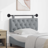 vidaXL Tête de lit suspendue Jean bleu 90 x 55 x 7 cm Tissu