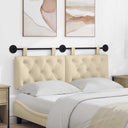 vidaXL Tête de lit suspendue Jean bleu 90 x 55 x 7 cm Tissu