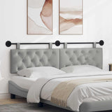 vidaXL Tête de lit suspendue Jean bleu 90 x 55 x 7 cm Tissu