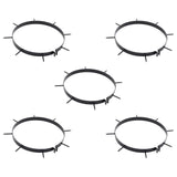 vidaXL Gras Aerator Klem met Spikes 5 pcs Ø 30 cm Staal