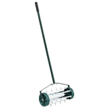 vidaXL Grasroller om te trekken met beluchtingsklemmen Groen