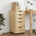 vidaXL Kast Honing bruin 34 x 39 x 61,5 cm Massief vurenhout