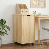 vidaXL Rollende kast Honing bruin 34 x 39 x 65,5 cm Massief vurenhout