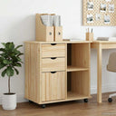 vidaXL Rollende kast met wiel Honing bruin 63,5 x 39 x 65,5 cm