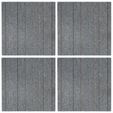 vidaXL Vloertegel Lichtgrijs met streep 50 x 50 cm 4 pcs PP en Bitumen