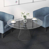 vidaXL Vloertegel Lichtgrijs met streep 50 x 50 cm 4 pcs PP en Bitumen