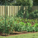 vidaXL Kettinglinkheining Groen 2 x 10 m Staal
