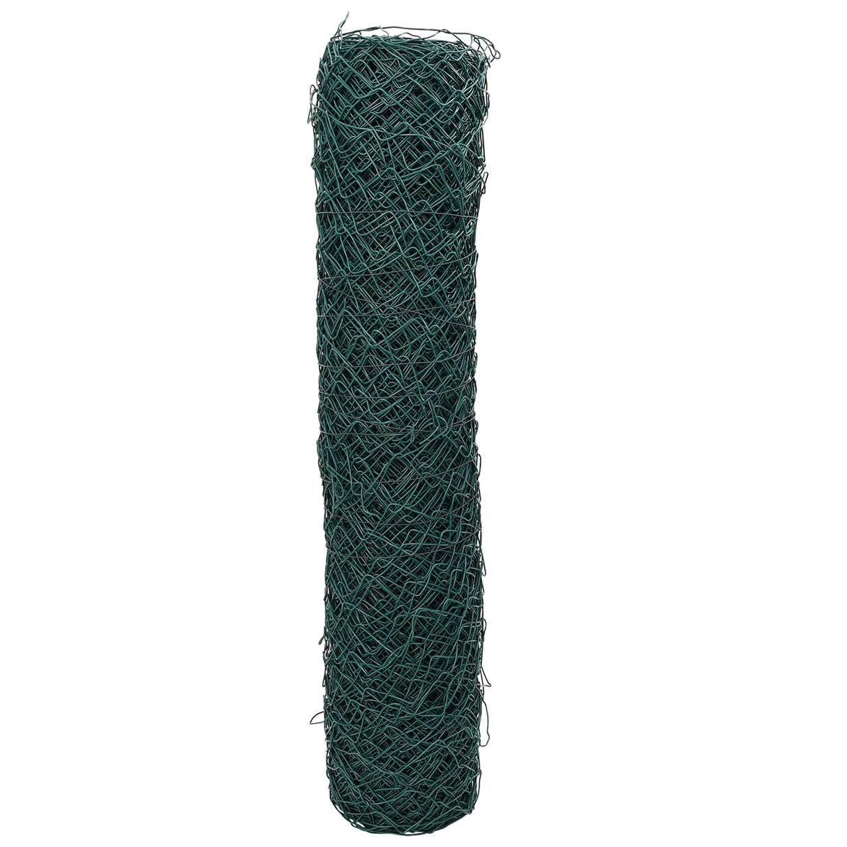 vidaXL Kettinglinkheining Groen 2 x 10 m Staal