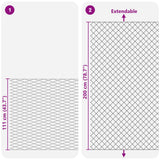 vidaXL Kettinglinkheining Groen 2 x 10 m Staal