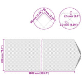 vidaXL Kettinglinkheining Groen 2 x 10 m Staal