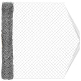 vidaXL Chain Link Fence Galvanized 2 x 10 m Steel