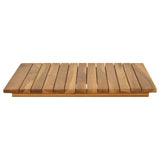 vidaXL Tafelblad 40 x 40 x 3,5 cm Vierkant Massief Teakhout Naturel