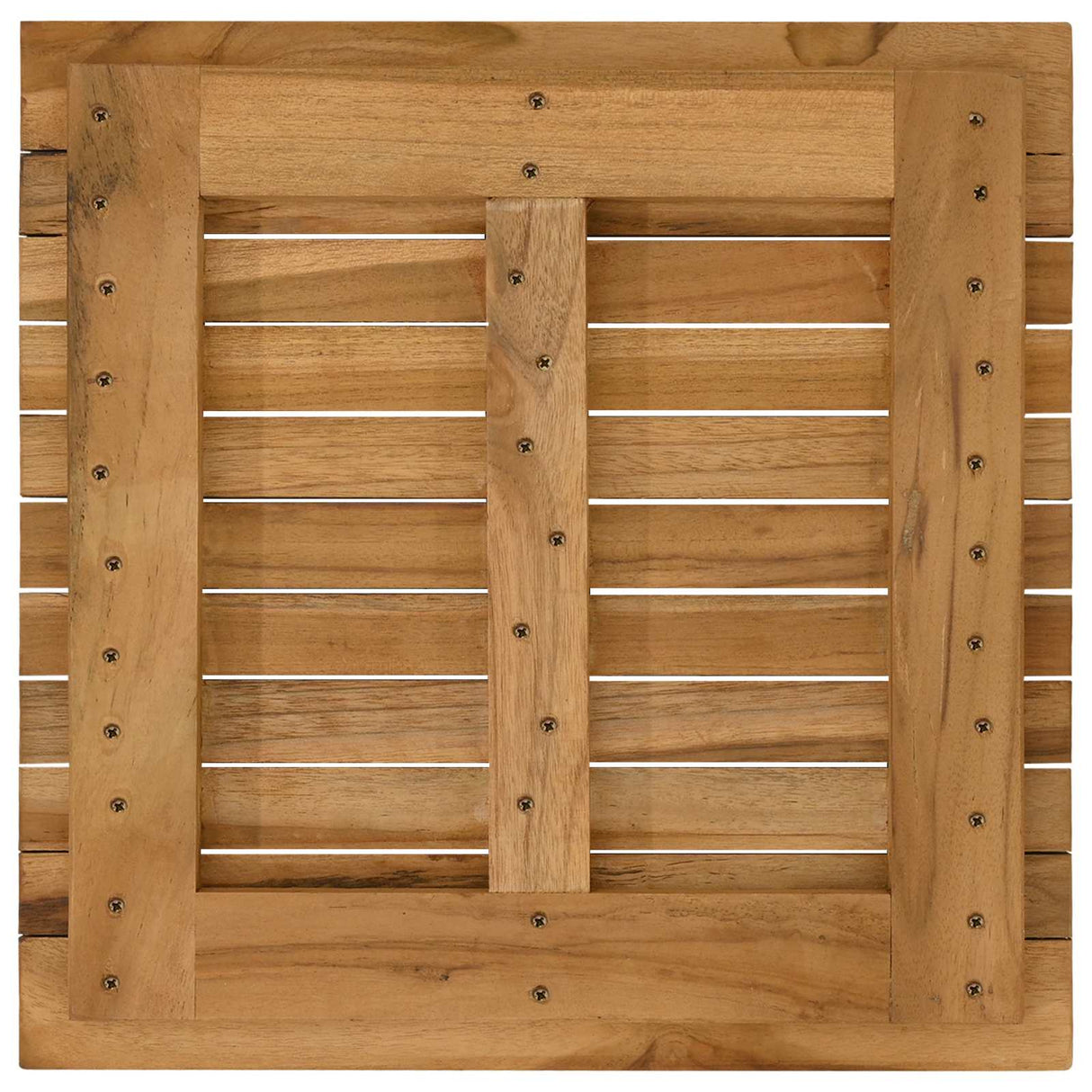 vidaXL Tafelblad 40 x 40 x 3,5 cm Vierkant Massief Teakhout Naturel