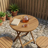 vidaXL Tafelblad 40 x 40 x 3,5 cm Vierkant Massief Teakhout Naturel
