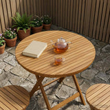 vidaXL Tafelblad 40 x 40 x 3,5 cm Vierkant Massief Teakhout Naturel