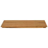 vidaXL Tafelblad 80 x 40 x 3,5 cm Rechthoekig Massief Teakhout Naturel