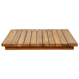 vidaXL Tafelblad 80 x 40 x 3,5 cm Rechthoekig Massief Teakhout Naturel