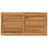 vidaXL Tabletop Rectangular Solid Teak Natural