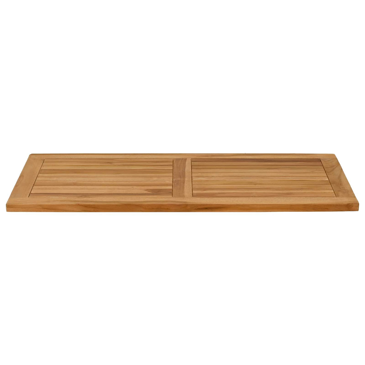 vidaXL Tabletop Rectangular Solid Teak Natural