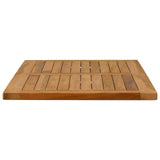 vidaXL Tabletop Rectangular Solid Teak Natural
