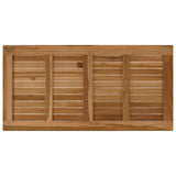 vidaXL Tabletop Rectangular Solid Teak Natural