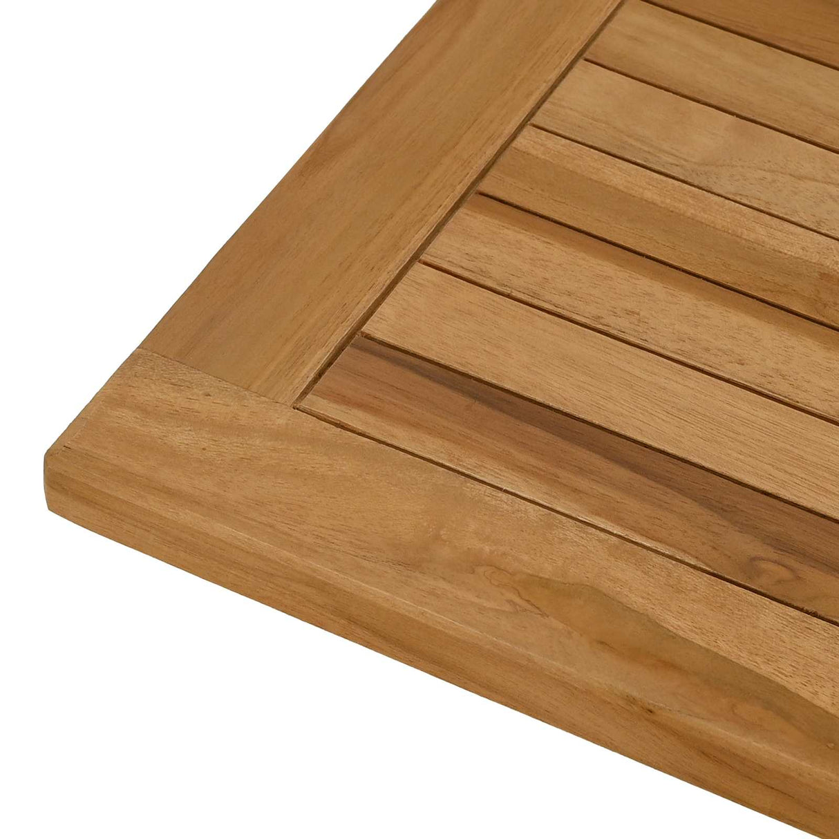 vidaXL Tabletop Rectangular Solid Teak Natural