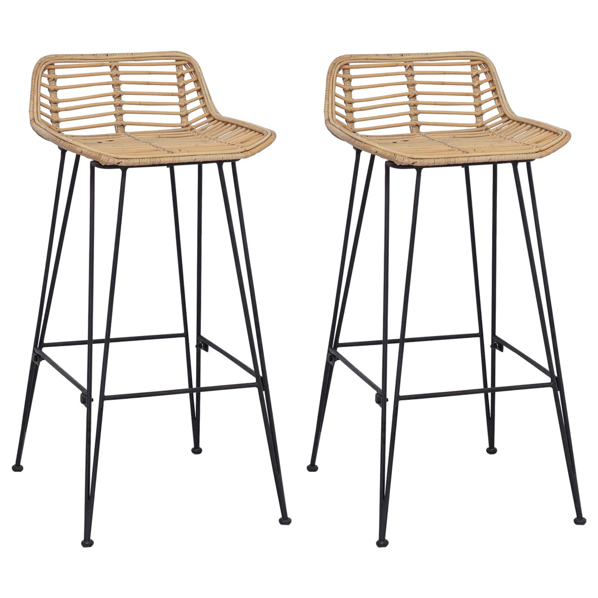 vidaXL Barkruk 44 x 46 x 91 cm Staalstaaf Dia, 10mm