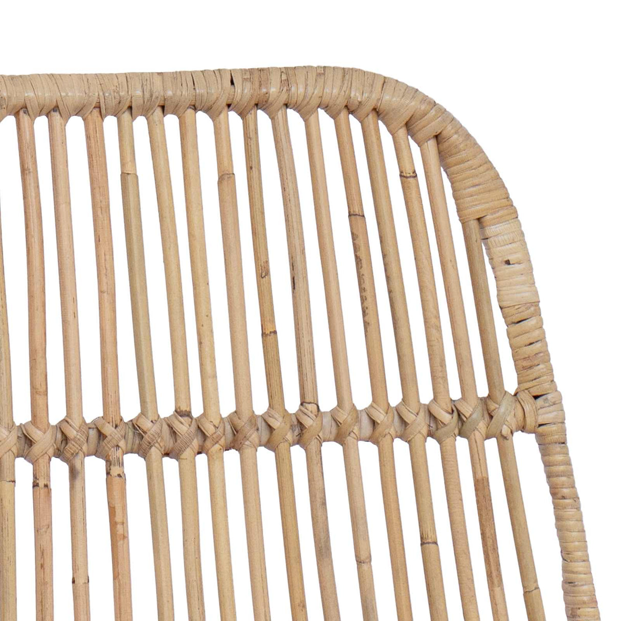 vidaXL Barkruk 2 pcs Naturel 44 x 54 x 96 cm Riet en Staal