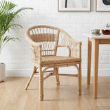vidaXL Stapelstoel Naturel 60 x 60 x 81 cm Rattan