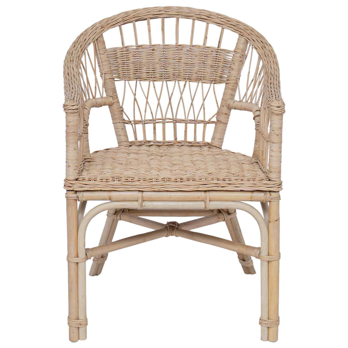 vidaXL Stapelstoel Naturel 60 x 60 x 81 cm Rattan