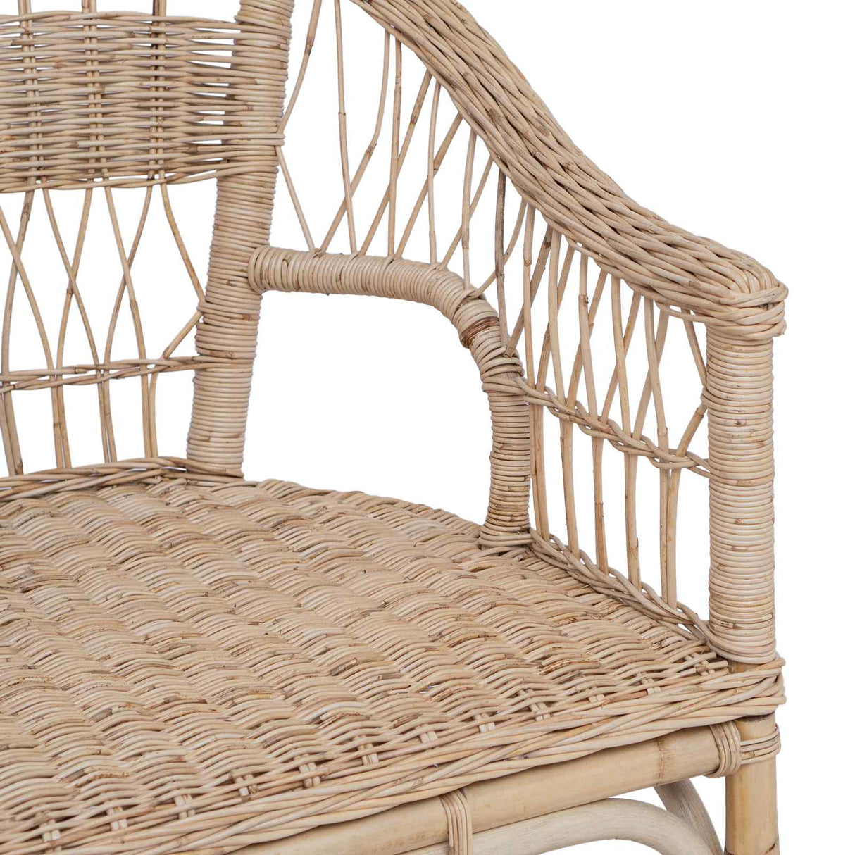 vidaXL Stapelstoel Naturel 60 x 60 x 81 cm Rattan