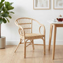vidaXL Stacking Chair Natural 58 x 60 x 81 cm Rattan
