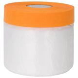 vidaXL Dust Sheet with Adhesive Tape 6 pcs Transparent 30 x 3300 cm HDPE