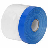 vidaXL Maskerfolie met zelfklevende tape 6 pcs Doorzichtig en Blauw